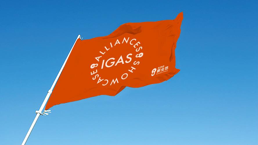 朱墨-IGAS宣传物料设计-旗帜（橙色）