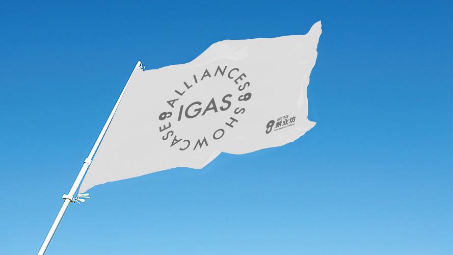 朱墨-IGAS宣传物料设计-旗帜（白色）